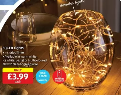 Clear - 50 LED Lights