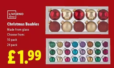 Livarno - Christmas Baubles
