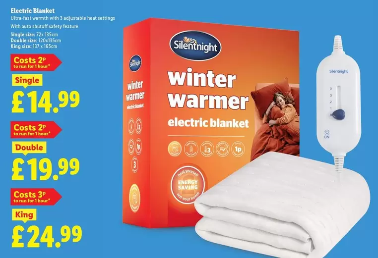 King - Winter warmer electric blanket
