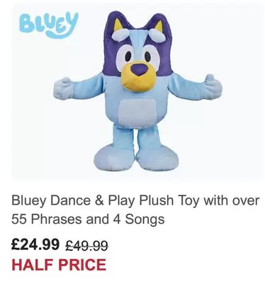Dance & Play Plush Toy with over 55 Phrases and 4 Songs