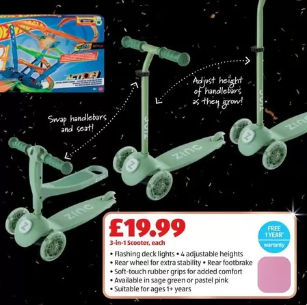 Zinc - 3-in-1 Scooter