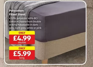 COTTON - Polycotton Fitted Sheet