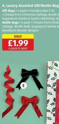 Luxury -  Assorted Gift/Bottle Bag