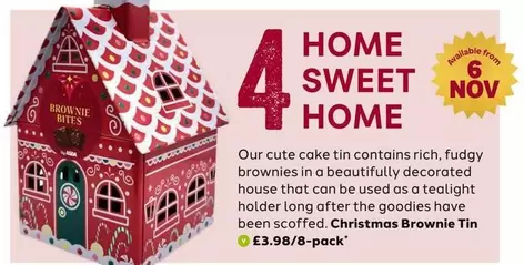 ASDA - Christmas Brownie Tin