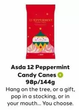 ASDA - 12 Peppermint Candy Canes