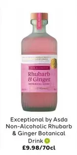 ASDA - Rhubarb & Ginger Botanical Drink