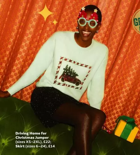 Driving Home for Christmas Jumper, Skirt