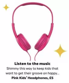 Pink Kids' Headphones