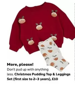 Christmas Pudding Top & Leggings Set