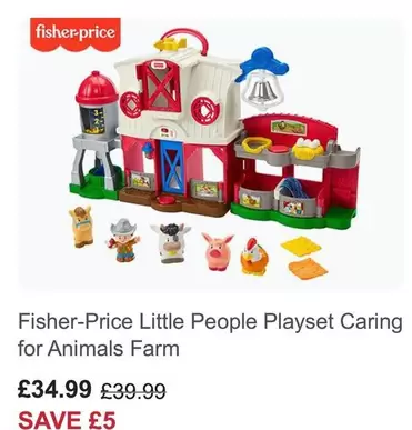 Fisher Price - Little People Playset Caring for Animals Farm