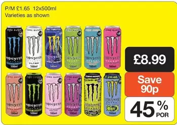 Monster - 12x500ml