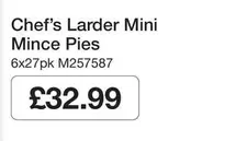 Chef's Larder - Mini Mince Pies M257587