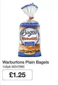 Warburtons - Plain Bagels