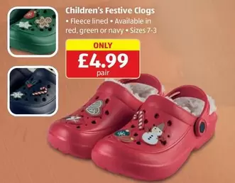 Children's Festive Clogs