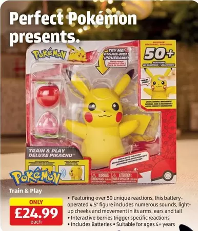Pokemon - TRAIN & PLAY DELUXE PIKACHU