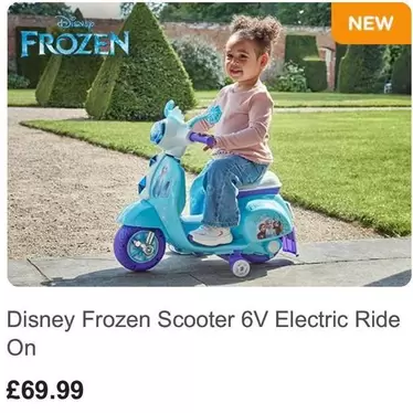 Disney - Frozen Scooter 6V Electric Ride On