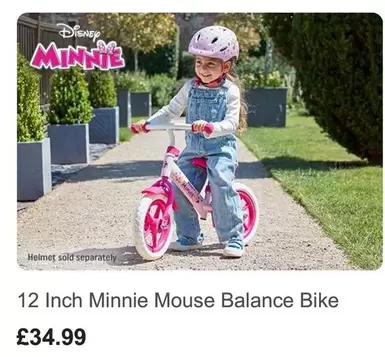 Disney - Minnie Mouse Balance Bike