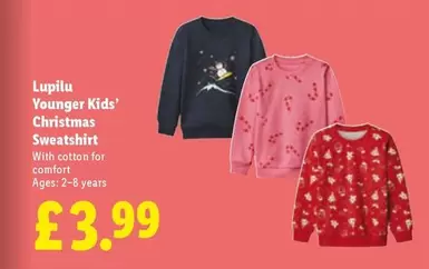COTTON - Younger Kids' Christmas Sweatshirt
