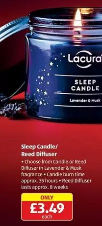 Sleep Candle/ Reed Diffuser