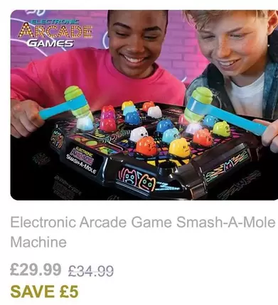 Electronic Arcade Game Smash-A-Mole Machine