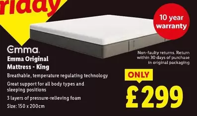 King - Original Mattress -