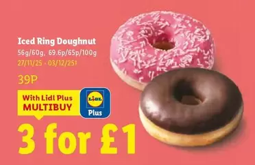 Lidl - Iced Ring Doughnut