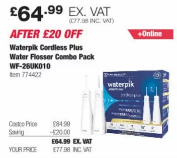 Cordless Plus Water Flosser Combo Pack