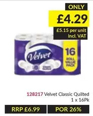 Velvet - Classic Quilted