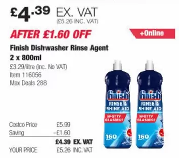 Finish - Dishwasher Rinse Agent