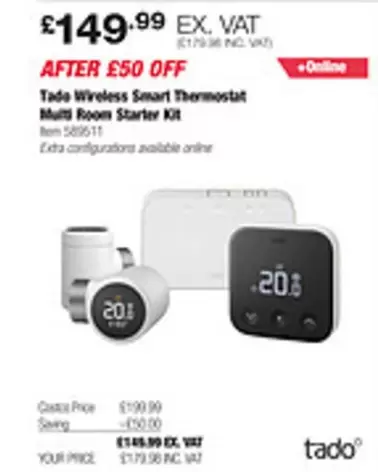 Wireless Smart Thermostat Multi Room Starter Kit