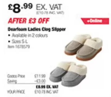 Ladies Clog Slipper