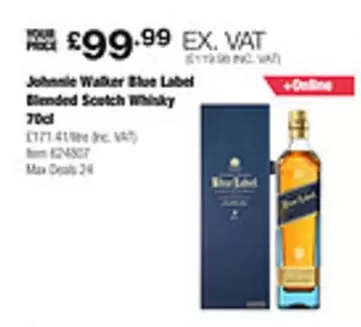 Johnnie Walker - Blue Label Blended Scotch Whisky