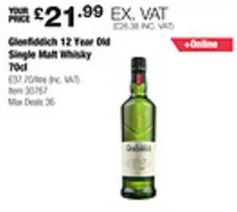 Glenfiddich - 12 Year Old Single Malt Whisky