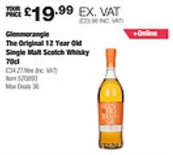 The Original 12 Year Old Single Malt Scotch Whisky