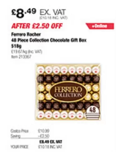 Ferrero Rocher - 48 Piece Collection Chocolate Gift Box