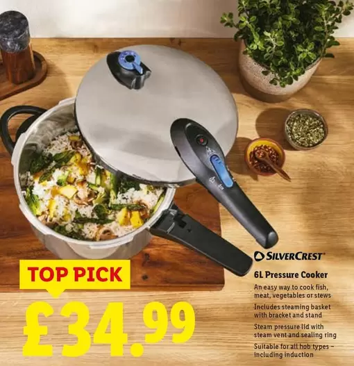 Silvercrest - 6L Pressure Cooker