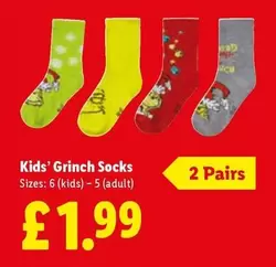 Grinch Socks