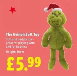 The Grinch Soft Toy