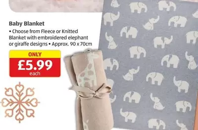 Elephant - Baby Blanket