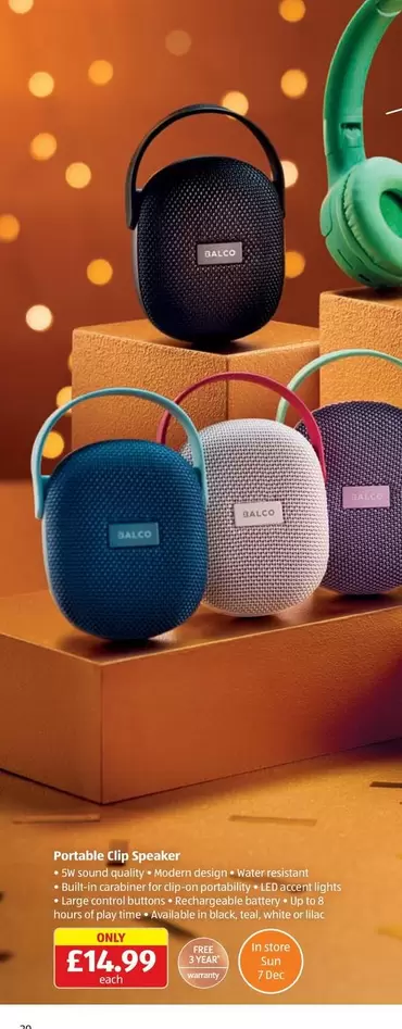 Speaker - Portable Clip