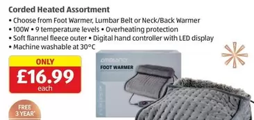 Corded Heated Assortment