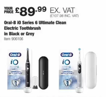 Oral-B - iO Series 6 Ultimate Clean Electric Toothbrush