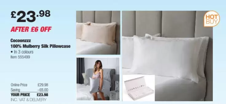 Mulberry - 100%  Silk Pillowcase