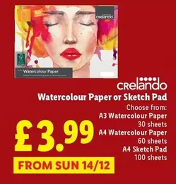 Sun - Watercolour Paper or Sketch Pad