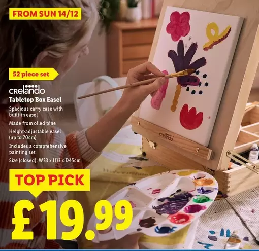 Sun - Tabletop Box Easel