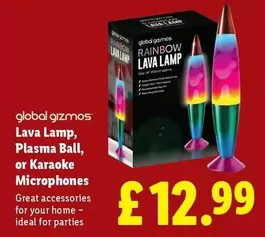Lava Lamp, Plasma Ball, or Karaoke Microphones