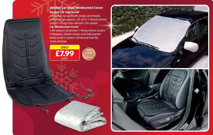 Heated Car Seat/Windscreen Cover