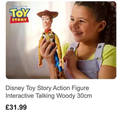 Disney - Toy Story Action Figure Interactive Talking Woody 30cm