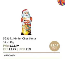 Kinder - Choc Santa