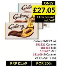 Galaxy - Caramel, Milk, Mint, S/Caramel